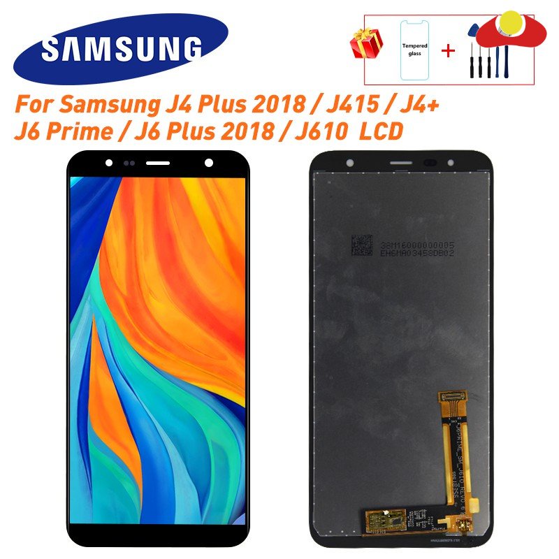 สําหรับ Samsung Galaxy J4+ 2018 J4 Plus J415 J415F J410 จอแสดงผล LCD หน้าจอสัมผัส 6.0 LCD Galaxy J4 