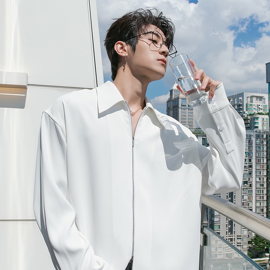 ที อารมณ์ ฮาราจูกุ แขนยาว อิน เสื้อ ทุกวัน ชาย เยาวชน ยอดนิยม อินเทรนด์ อินเทรนด์ ฤดูใบไม้ผลิ ญี่ปุ่น มาตรฐาน ทั้งหมด @