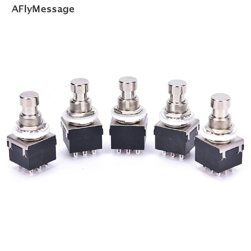 Afl สวิตช์เหยียบเอฟเฟคกีตาร์ โลหะ 3PDT 9-Pin 5 ชิ้น