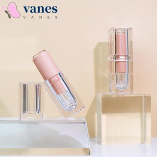 Vanes1 หลอดลิปสติก ลิปบาล์ม อะคริลิคใส เนื้อแมตต์ ทรงสี่เหลี่ยม สีชมพู 12.1 มม.