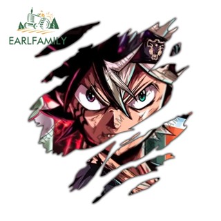 Earlfamily สติกเกอร์ไวนิล กันน้ํา ลายอนิเมะ Black Clover 13 ซม.×11.5 ซม. สําหรับติดตกแต่งรถยนต์ ตู้เย็น รถจักรยานยนต์