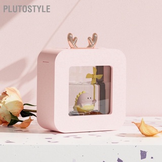  PLUTOSTYLE เครื่องทำความชื้นปิดเสียงรูปการ์ตูนน่ารักสวยงามรถอโรมาเธอราพีไฟกลางคืนความชื้นสำหรับห้องนอน