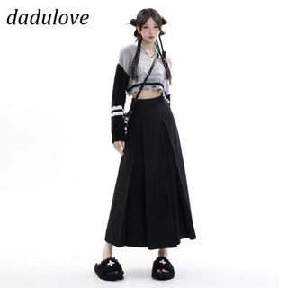 DaDulove💕 New Korean Version of High Waist Pleated Skirt Niche Loose A- line Skirt Large Size Package Hip Skirt