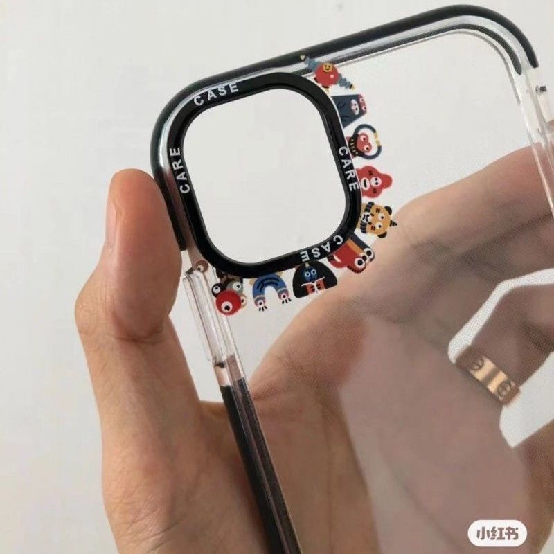 Creative Cartoon Monster Phone Case For Iphone 14Promax12 Transparent XR Apple 13 Phone Case for Iphone11 Soft 8P