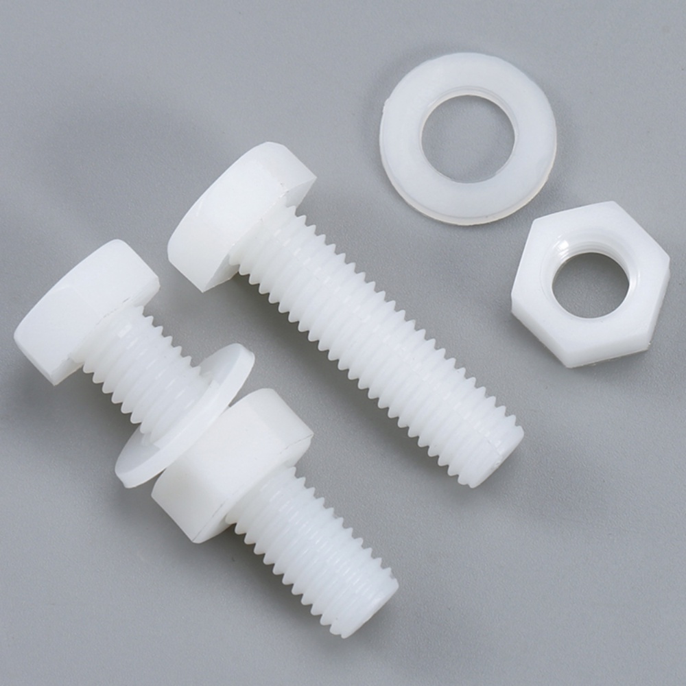[XNY] ชุดน็อตสกรูพลาสติก ไนล่อน หกเหลี่ยม สีขาว M3-M6 - รูปที่ 2