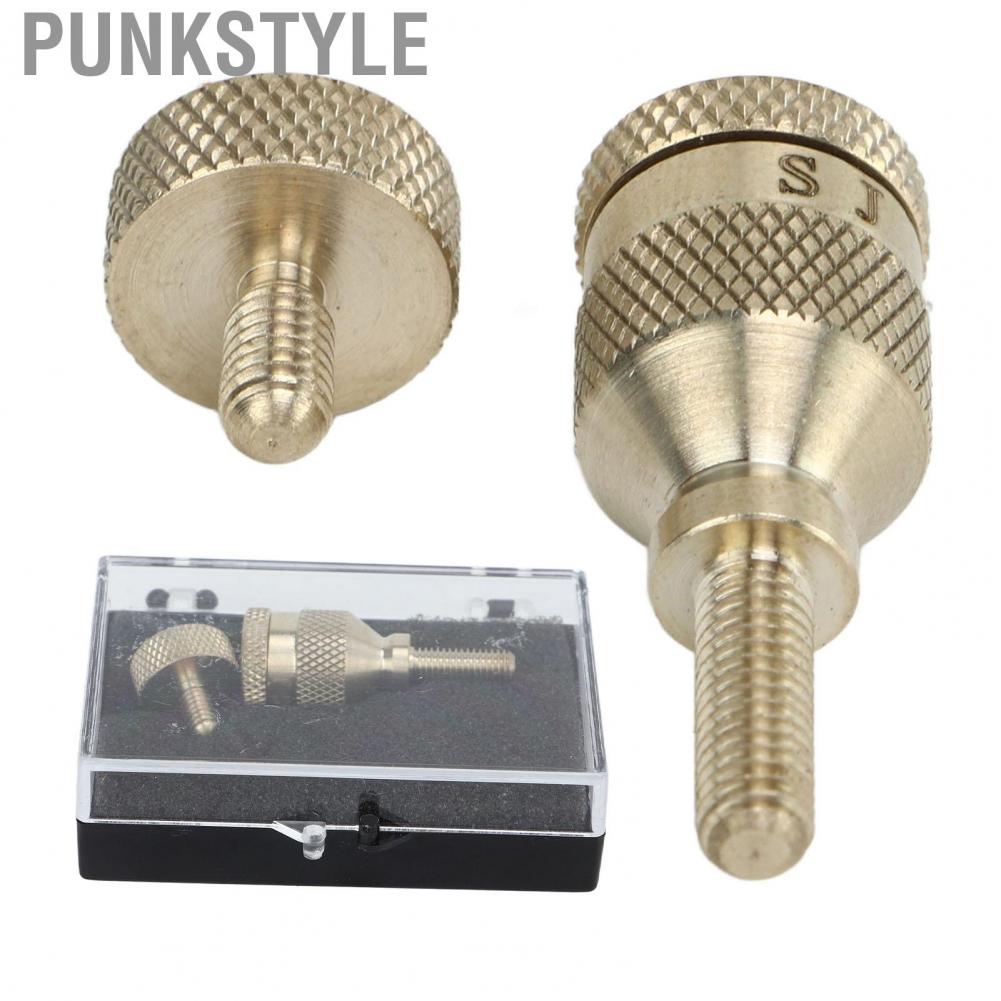 Punkstyle สกรูคอแซ็กโซโฟนไม่ลื่นแซ็กโซโฟนสกรูความแข็งสูง 2 ชิ้นพร้อมกล่องเก็บสำหรับ Treble Soprano Tenor