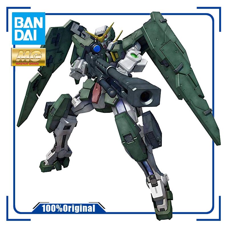 BANDAI MG 1/100 GN-002 00 Dynames Gundam Assembly Plastic Model Kit Action Toy Figures Anime Gift