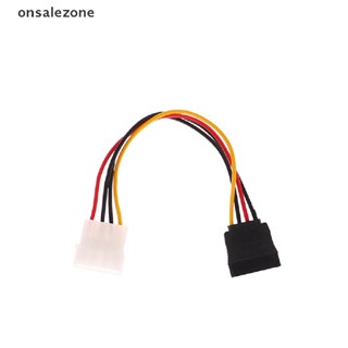 Ozth สายเคเบิลอะแดปเตอร์พาวเวอร์ซัพพลาย 4 Pin เป็น 15 Pin SATA ตัวเมีย HDD