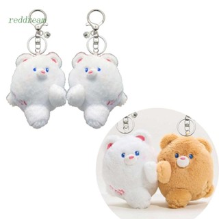 Redd พวงกุญแจ จี้ตุ๊กตาหมีน่ารัก สีแดง สําหรับผู้หญิง 2 ชิ้น