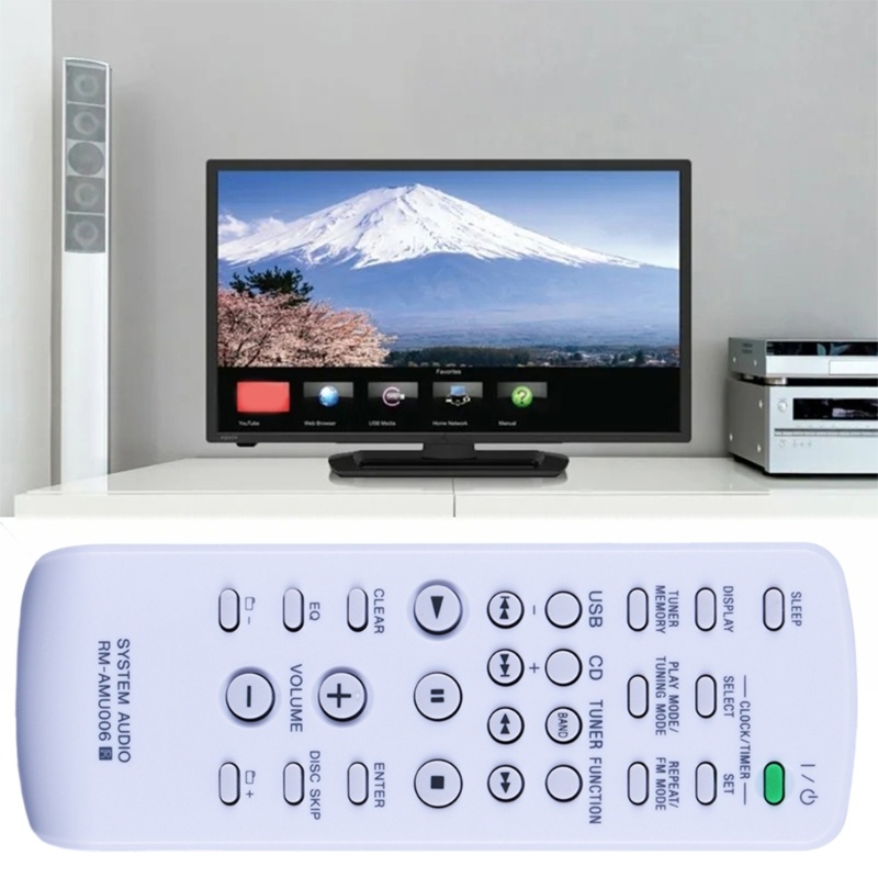 Niki RM-AMU006 รีโมทคอนโทรลเปลี่ยนสําหรับ FST-ZUX9 LBT-ZUX9 MHC-EX9 MHC-EX8 MHC-EC69 Mini Hi-Fi ระบบ