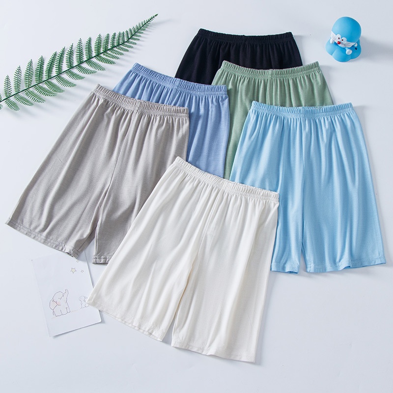 [ZY] กางเกงขาสั้นลําลอง ขากว้าง ทรงหลวม ห้าส่วน ขนาด 100-180 ซม. สีพื้น สําหรับแม่ และลูก