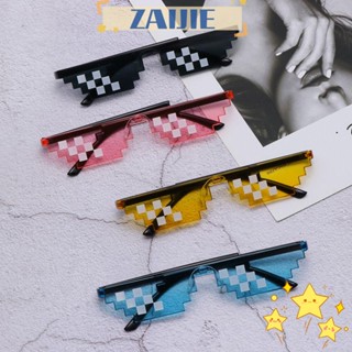 ZAIJIE Retro Pixel Mosaic Sunglasses Gift Gamer Robot Sunglasses Thug Life Sunglasses Birthday/Party Fashion Men &amp; Women Cosplay Favors