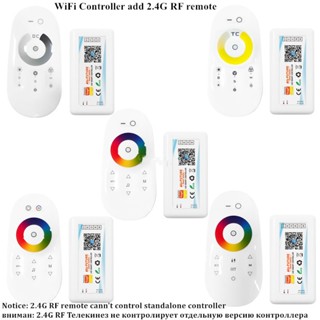 รีโมตคอนโทรล Wifi Tuya Alexa Google Home Voice DC5V-24V CCT RGBW RGB CCT 5 In 1 5050 2835 5730 Led Strip Tuya APP 2.4G RF สําหรับ Led