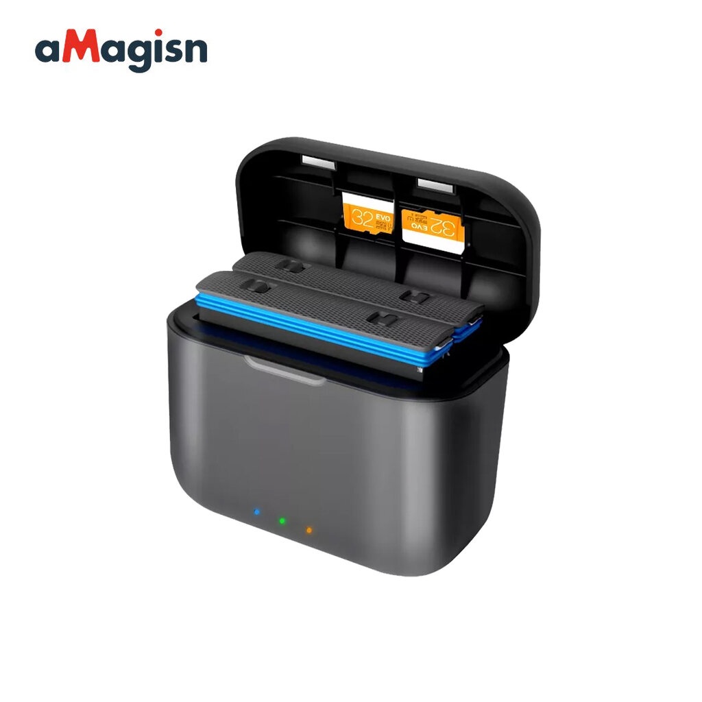 aMagisn Insta360 X3 Dual Battery Charging Box กล่องเก็บแบตเตอรี่ ไม่มีประกัน ของแท้