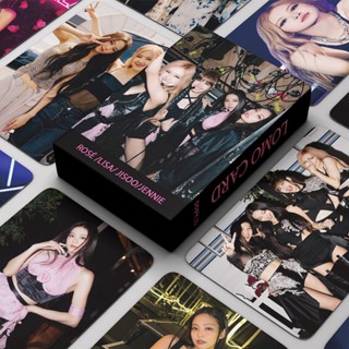 โปสการ์ดโลโม่ Black-Pink Coachella JENNIE JISOO ROSE LISA สีดํา สีชมพู จํานวน 55 ชิ้น ต่อกล่อง