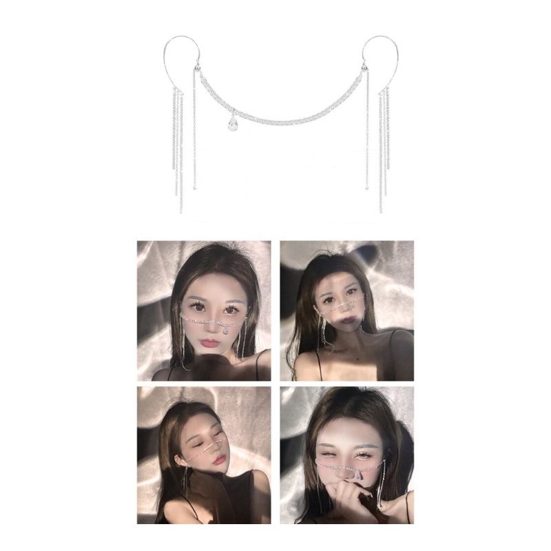 จี้หยดน้ำแบบ Face Chain สําหรับผู้หญิง