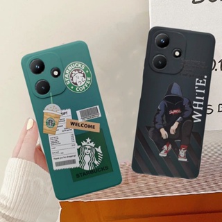 เคสโทรศัพท์มือถือ ซิลิโคนนิ่ม กันกระแทก ลายภาพวาด สําหรับ Infinix Hot 30i X669 Hot 30 4G X6831