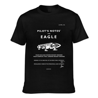 เสื้อยืด พิมพ์ลายกราฟฟิค PilotS Notes Eagle สําหรับผู้ชาย