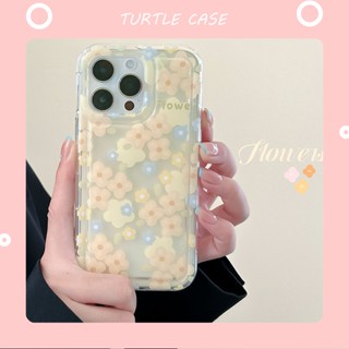 [พร้อมส่ง] เคสโทรศัพท์มือถือ กันกระแทก ลายดอกไม้ สําหรับ Apple Iphone 13Pro 14Promax 12