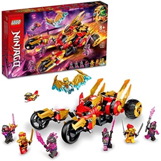 บล็อกตัวต่อเลโก้ นินจา มังกรทอง Ninjago Kais Golden Dragon Raider 71773 ของเล่นสําหรับเด็กผู้ชาย อายุมากกว่า 8 ปี [ส่งตรงจากญี่ปุ่น]