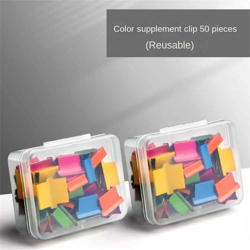 ที่หนีบกระดาษไร้รอย ที่หนีบกระดาษโลหะแบบใช้ซ้ำได้ ที่หนีบกระดาษแบบมือดัน ที่หนีบกระดาษแบบมือดัน เครื่องเขียน TH - รูปที่ 5