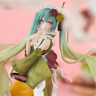 โมเดลฟิกเกอร์ Furyu Vocaloid Hatsune Miku Matcha Ice Cream ขนาด 20 ซม. ของเล่นสะสม สําหรับเด็ก