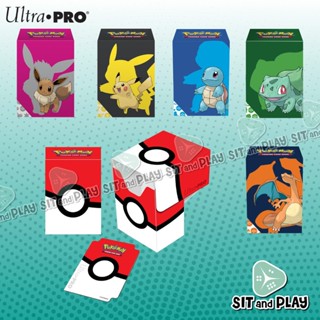 Ultra PRO - Pokemon Deck Box กล่องเด็ค ลายโปเกมอน (เก็บการ์ดได้ 80 ใบ) ลิขสิทธิ์แท้ 100%