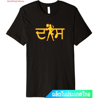 【ใหม่】ราคาถูกเสื้อยืดประเทศไทย หนุมาน พระพุทธเจ้า เทพเจ้าลิง Jai Shri Ram Lord Hanuman Tshirt Premium T-Shirt คอกลม แฟชั