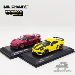 โมเดลรถยนต์ Minichamps x Tarmac Works 1:64 Cayman GT4 RS Diecast