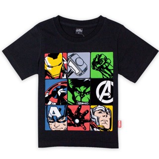 #ถูกสุด Marvel Avengers Flock Print Boy T Shirt - เสื้อยืดเด็กผู้ชายมาร์เวล ลายอเวนเจอร์