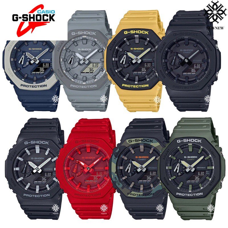 Ga-2100 คาร์บอน CoreGuard ga2110et8 ga2110et2 ga21001a 1 gi21001a g2021 สายนาฬิกาอุปกรณ์เสริม W179