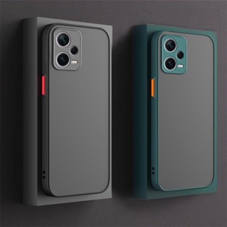 เคสโทรศัพท์ซิลิโคน PC แข็ง ผิวด้าน กันกระแทก สําหรับ Xiaomi Redmi Note 12 Pro+ Plus 5G Note12Pro Note12 4G