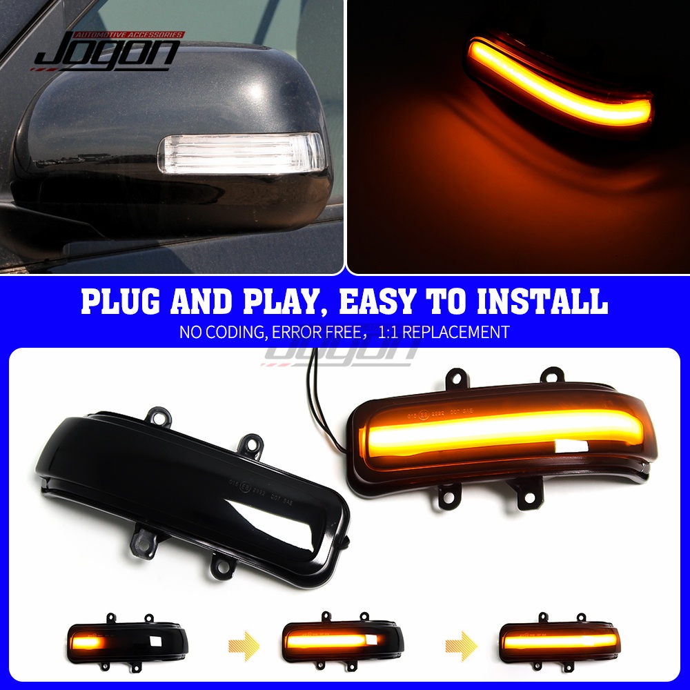 Perodua Alza Toyota Alphard Vellfire Vigo Estima ACR50 ANH20 Series DRL กระจกมองข้างแบบไดนามิกไฟเลี้ยว LED AN20