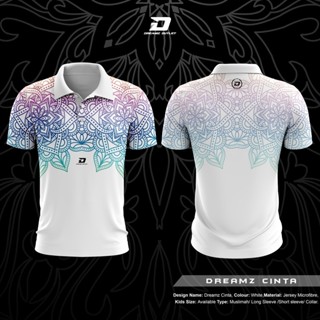 เสื้อยืด DREAMZ ดีไซน์คอลลาร์ ลาย CINTA