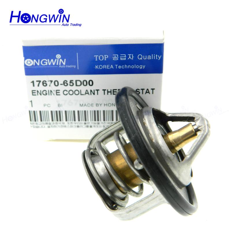 เครื่องยนต์ Coolant Thermostat 17670-65D00 17670-77E00 สําหรับ Suzuki Jimny Grand Vitara SX4 Wagon R