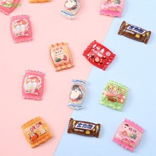 ITHT&gt; 5Pcs Simulation Candy Chocolate Resin Ch Flatback Cabochon Kawaii Doll house new