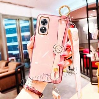 เคสโทรศัพท์มือถือ แบบนิ่ม พร้อมสายคล้องคอ และสายคล้องคอ สําหรับ OPPO A98 5G OPPOA98