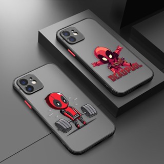 เคสโทรศัพท์มือถือ ผิวด้าน กันรอยนิ้วมือ ลายมาร์เวล เดดพูล สําหรับ iPhone 14 13 12 11 PLUS PRO MAX MINI 6 6S 7 8 PLUS X XS XR X MAX SX MAX SE2020 SE2022