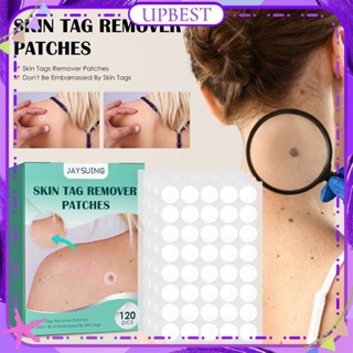 ♕Jaysuing Skin Tag Remover Patches Removal Wart Foot Corn Acne Warts สติกเกอร์ Natural Plant Extract Treatment Body Care 12Pcs/1กล่อง UPBEST