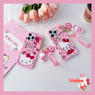 เคสโทรศัพท์มือถือนิ่ม ลายการ์ตูนคิตตี้ พร้อมจี้ห้อย สําหรับ Samsung S23 S22 S21 FE S20 S10 S9 S8 Plus Ultra S10e S7 Edge S23+ S22+ S21+ S20+ S10+ S9+ S8+