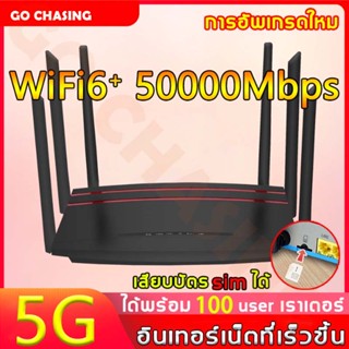 【6 เสาอากาศ เน็ตเร็วสุดๆ】สัญญาณเต็มไม่ติด 5G Router WiFi 1000Mbps  เราเตอร์ใส่ซิม เราเตอร์ wifi ใส่ซิม ไวไฟใส่ซิม