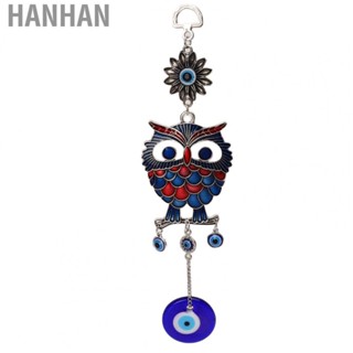 Hanhan Owl Pendant Decoration  Protection Blessing Blue Evil Eye Owl Pendant Decoration  for Home