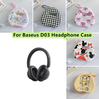 พร้อมส่ง!  กระเป๋าเคสหูฟัง ลายการ์ตูนแมว สําหรับ Baseus D03 Baseus D03