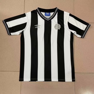 เสื้อกีฬาแขนสั้น ลายทีมชาติฟุตบอล Newcastle 1983 Newcastle Home แนวเรโทร แห้งเร็ว สําหรับผู้ชาย ไซซ์ S-XXL AAA