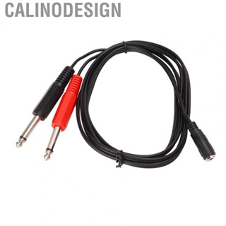 Calinodesign .5m Stereo Adapter Cable Splitter Cable 3.5mm Female To 6.35mm Male Mono New