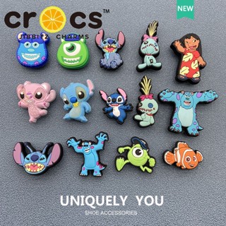 Jibbitz crocs charms หัวเข็มขัด อุปกรณ์เสริมรองเท้า ลายการ์ตูน Stitch Series