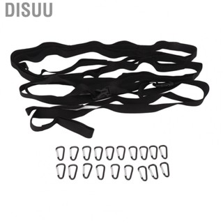 Disuu 19 Ring Clothesline  High Strength Outdoor Camping Clothesline Practical Nylon Functional with Carabiners for Hiking