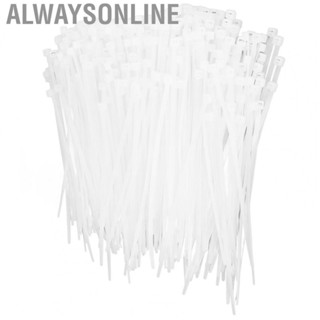 Alwaysonline Cable Tie  500PCS Easy Usage Self Locking Cable Tie Heat Resistant Nylon  for Home