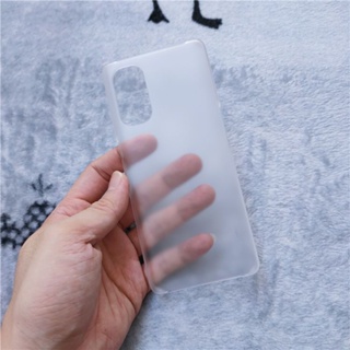 เคสโทรศัพท์มือถือ PC แข็ง ผิวด้าน บางพิเศษ ป้องกันลายนิ้วมือ สีเหลือง สําหรับ OPPO Reno 4 Pro 4G