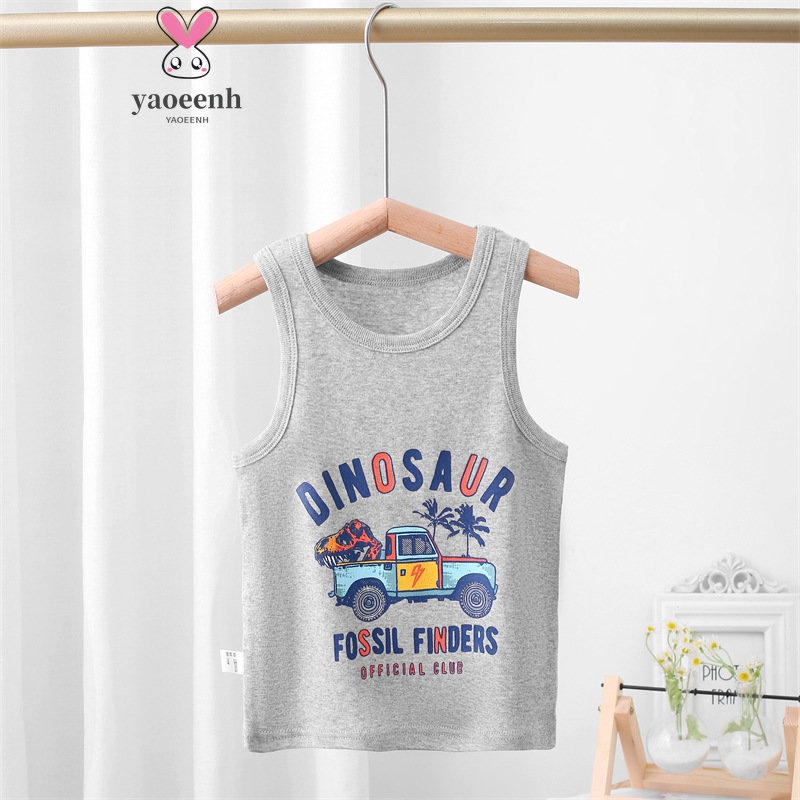 【YAOEENH】พร้อมส่ง เสื้อกั๊ก ยกทรง พิมพ์ลายการ์ตูน ขนาดเล็ก 100-160 ซม. แฟชั่นฤดูร้อน สําหรับเด็ก